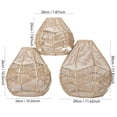 thumbnail image 3 of Home Decor 11.42in Living Room Woven Iron Lampshade Handwoven Rustic Pendant Shade Geometric Hanging Light Cover for Dining Room Bedroom Cafe, 3 of 6