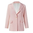 thumbnail image 7 of Aboser Pink Blazers for Women Business Casual Workwear Collared Work Office Suit Jackets with Pockets Lightweight Open Front Blazer Jacket, 7 of 7