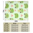 thumbnail image 3 of Duduho Cute Frogs Prince Bed Blanket Ultra Soft Throw Blanket All Season Warm Light Weight Cozy Plush Blankets for Home Bedroom Sofa Chair Travel, 60"X80" C95, 3 of 3
