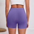 thumbnail image 6 of UVEASISHA Women's Biker Shorts with Pockets High-Waisted Butt Lifting Stretchy Leggings Breathable Lightweight Athletic Pants Purple XL, 6 of 6