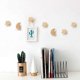 thumbnail image 3 of No Drill Wall Hooks Set - Natural Beech Wood Star & Moon Hangers for Entryway, Bedroom, Coats, Bags (3 Pack), 3 of 5