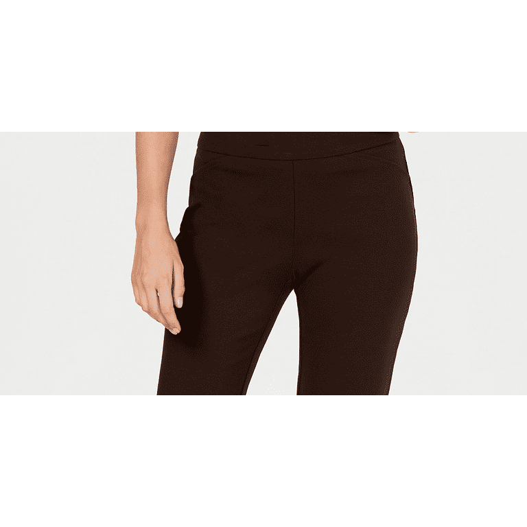 Chocolate Brown Pull On Ponte Legging with Pockets