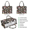 thumbnail image 2 of Large Capacity Tote Bag,Colorful Mushroom Pattern Dark Pattern Handbag Fashion Luxury Tote Bag,15.7"x13"x 5.1" Inches,Laptop Compatible, 2 of 6