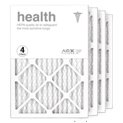 AIRx Filters 14x20x1 Air Filter MERV 13 Pleated HVAC AC Furnace Air Filter, Health 4-Pack Made in the USA