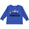 thumbnail image 3 of Inktastic Grandpa's Princess Crown and Flowers Girls Long Sleeve Toddler T-Shirt, 3 of 5