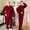 Burgundy Red, variant on Clothing for Alzheimer's & Dementia - Anti-Strip & Incontinence Onesie/Jumpsuit