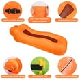 thumbnail image 4 of JIAN YA NA Instant Inflatable Lounger Air Sofa Hammock Lazy Bed Camping Picnic Sleeping Bed for Pool Float, Beach, Festival, Backyard and Outdoor (Orange), 4 of 10