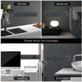 thumbnail image 3 of Graflsoa Universal 3-Pin Sliding Power Rail Adapter with Blue LED, Aluminum Alloy & Acrylic Design, Black - Flexible Track System Socket for Home & Office Use, 3 of 7