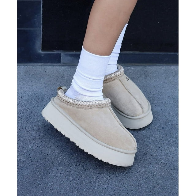 Botas de nieve cálidas de estilo étnico con suela gruesa y caña baja, zapatos de mujer de talla grande