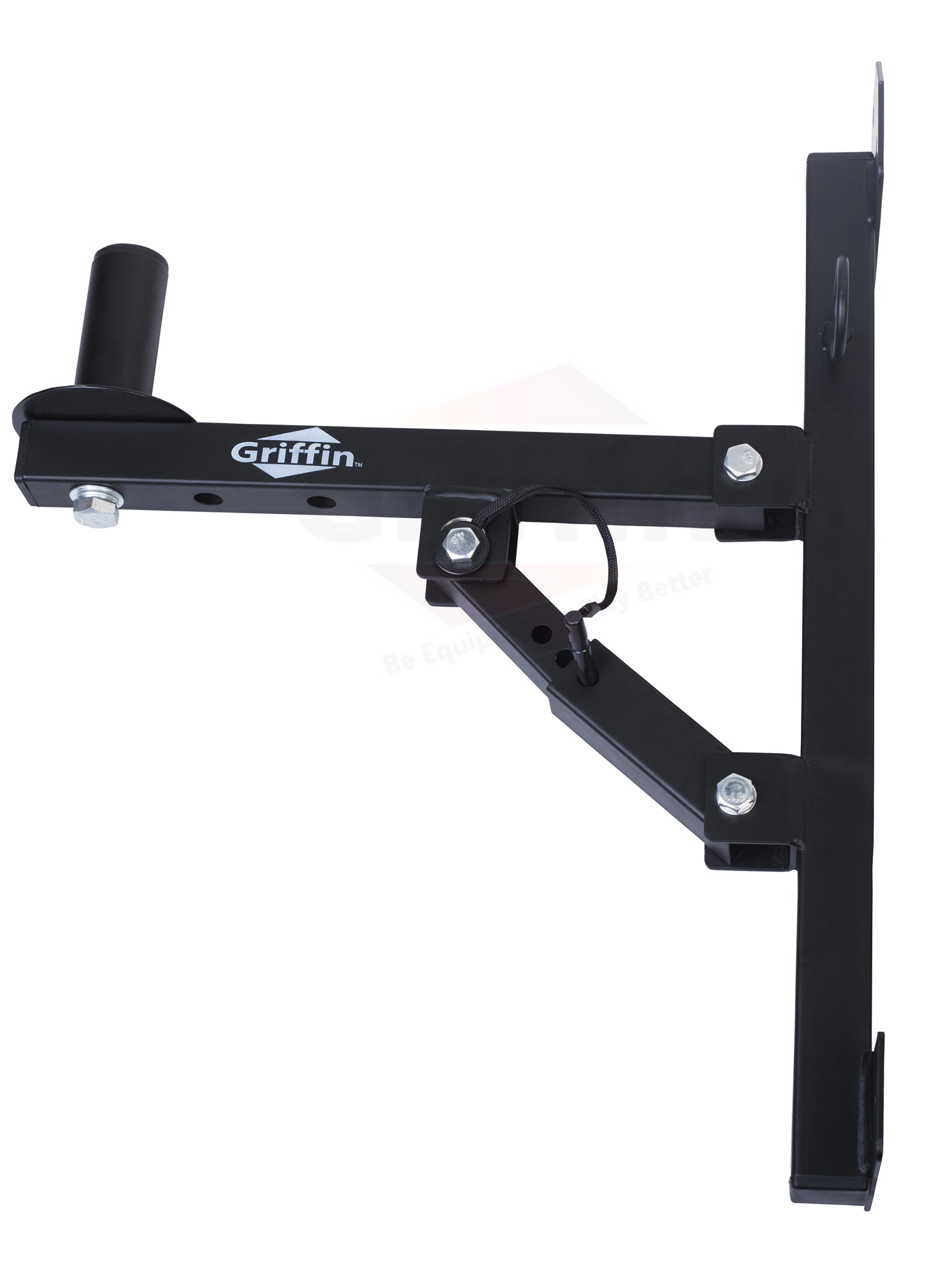 PA Speakers Wall Mount Brackets By Griffin Set Of 2 All Steel Pro-Audio Speaker 35mm Pole Holder Securing Locking Pin & 3 Horizontal Level Tilt Adjustments On Stage Studio Monitor Stands