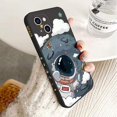 thumbnail image 1 of Adecuado para Iphone13promax/13pro Astronauta Iphone12/11/xr Funda De Silicona-Negro, 1 of 2