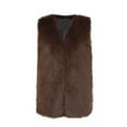 thumbnail image 4 of AUNVITO Women's Faux Fur Vest Sleeveless Short Winter Warm Outerwear V-Neck Casual Stylish, 4 of 6