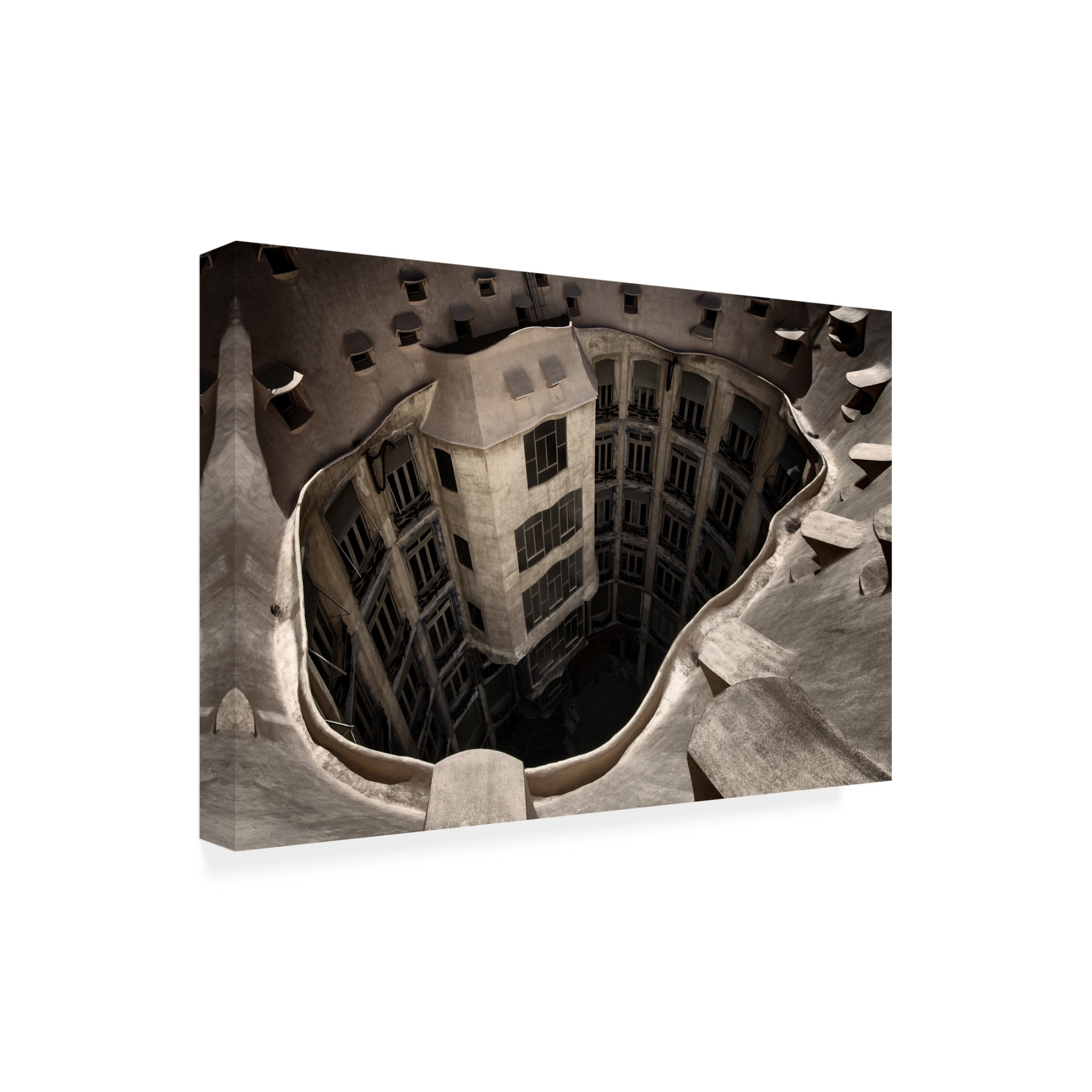 Canvas Wall Art - Gerard Jonkman 'Casa Mila' Wall Art for Living Room, Bedroom, or Office D?cor by Trademark Fine Art - 19 x 12 Inches