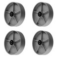 thumbnail image 2 of SY America Roue en Fonte d'Acier Robuste 8 Pouces 4 Pack avec Roulement à Roulettes et Bague en Acier Largeur Supplémentaire 2 Pouces Capacité Totale 5200 lbs (8 Pouces Lot de 4), 2 of 4