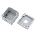 thumbnail image 3 of Caja de control de interruptor de botón pulsador 22mm 1 orificio para botón gris 1pcs, 3 of 3
