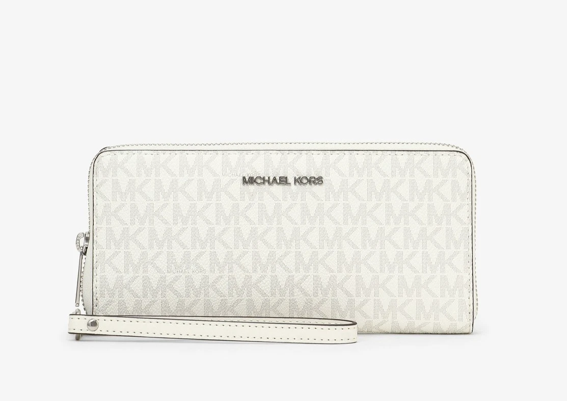 Michael Kors Jet Set Travel Double Zip Wallet/Wristlet in