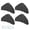 Black, variant on Yajisi Universal Rear Bumper Lip Diffuser Shark Fin Spoiler Wing Splitter Black Color Fitment Replacement Accessories 7.08 inches / 18 cm