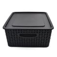 thumbnail image 3 of Set de 4 cajas Organizadoras IPP tipo rattan negro, 3 of 6