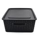 thumbnail image 3 of Set de 4 cajas Organizadoras IPP tipo rattan negro, 3 of 6