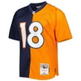 thumbnail image 2 of Men's Mitchell & Ness Peyton Manning Navy/Orange Denver Broncos 2015 Split Legacy Replica Jersey, 2 of 4