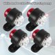 thumbnail image 4 of 4 Pack Led Side Marker Lights, 12-24v White Red Double Sided Warning Lamp, Truck Trailer Parking Light Clearance Lights, 4 of 5