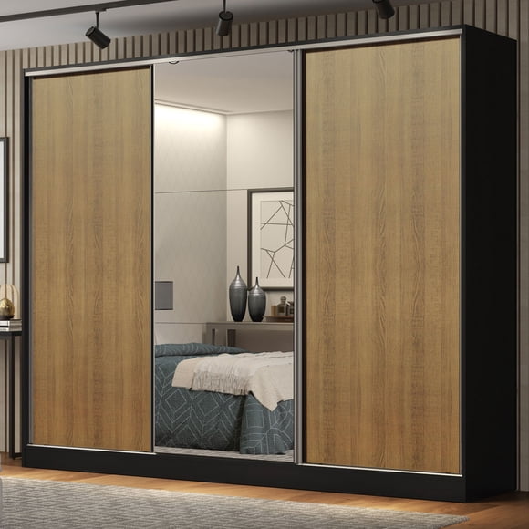 Ropero Closet Madesa Royale 3 Puertas N/M 218 cm de altura x 231 cm de ancho x 55 cm de profundidad