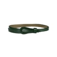 thumbnail image 1 of Cinturón delgado de cuero sintético INSPIRE CHIC para mujeres, jeans, pantalones de vestir, cinturones de cintura delgada de 0.55 pulgadas de ancho verde oscuro, 1 of 6