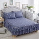 thumbnail image 5 of Juego de cama con falda plisada con volantes, juego de 3 piezas, juego de cama transpirable con volantes, sábanas, artesanía excepcional, 5 of 11