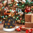 thumbnail image 6 of Kowoue Wild West Golden Horseshoe Pattern Santa Hat Christmas Hats for Adults, Holiday Unisex Velvet Comfort Xmas Hat for Women Men, 6 of 6