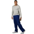 thumbnail image 3 of Vibes Men's Cargo Zipper Pocket Sweatpants Adjustable Bungee Cord open bottom Color: Royal Blue Size: M, 3 of 4