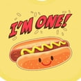 thumbnail image 4 of Inktastic Im One Hot Dog First Birthday Boys or Girls Baby Bib, 4 of 4