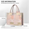 thumbnail image 3 of Large Capacity Tote Bag,Pioneer Flower Floral Print Pattern Handbag Fashion Luxury Tote Bag,15.7"x13"x 5.1" Inches,Laptop Compatible, 3 of 6