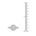 thumbnail image 4 of 3/4Ct TDW Oval Diamond 14k White Gold Halo Engagement Ring (I-J, I2), 4 of 4