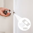 thumbnail image 4 of Minkissy 4 Sets Security Door Strike Plate Stainless Steel for Improved Safety, 4 of 8