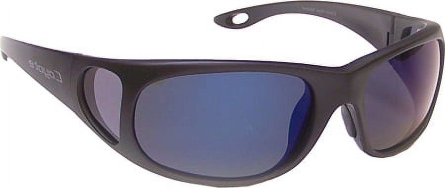 Coyote Eyewear 680562072228 P-22 Black Gray - Blue Mirror- Sportsman P-Series Polarized Aviator Sunglasses - image 2 of 3