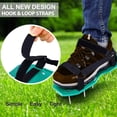 thumbnail image 3 of 1 Pair Lawn Aerator Shoes Adjustable Size Non Slip Sole Gardening Tool Loosen Soil Promote Root Growth, 3 of 7