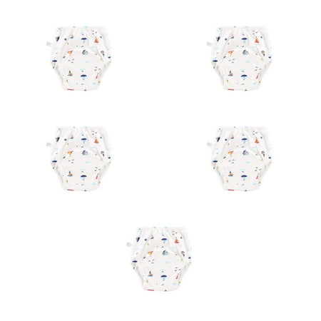 

5pcs Cotton Reusable Baby Training Pants Infant Shorts Underwear Cloth Diaper Nappies Baby Potty Training Panties