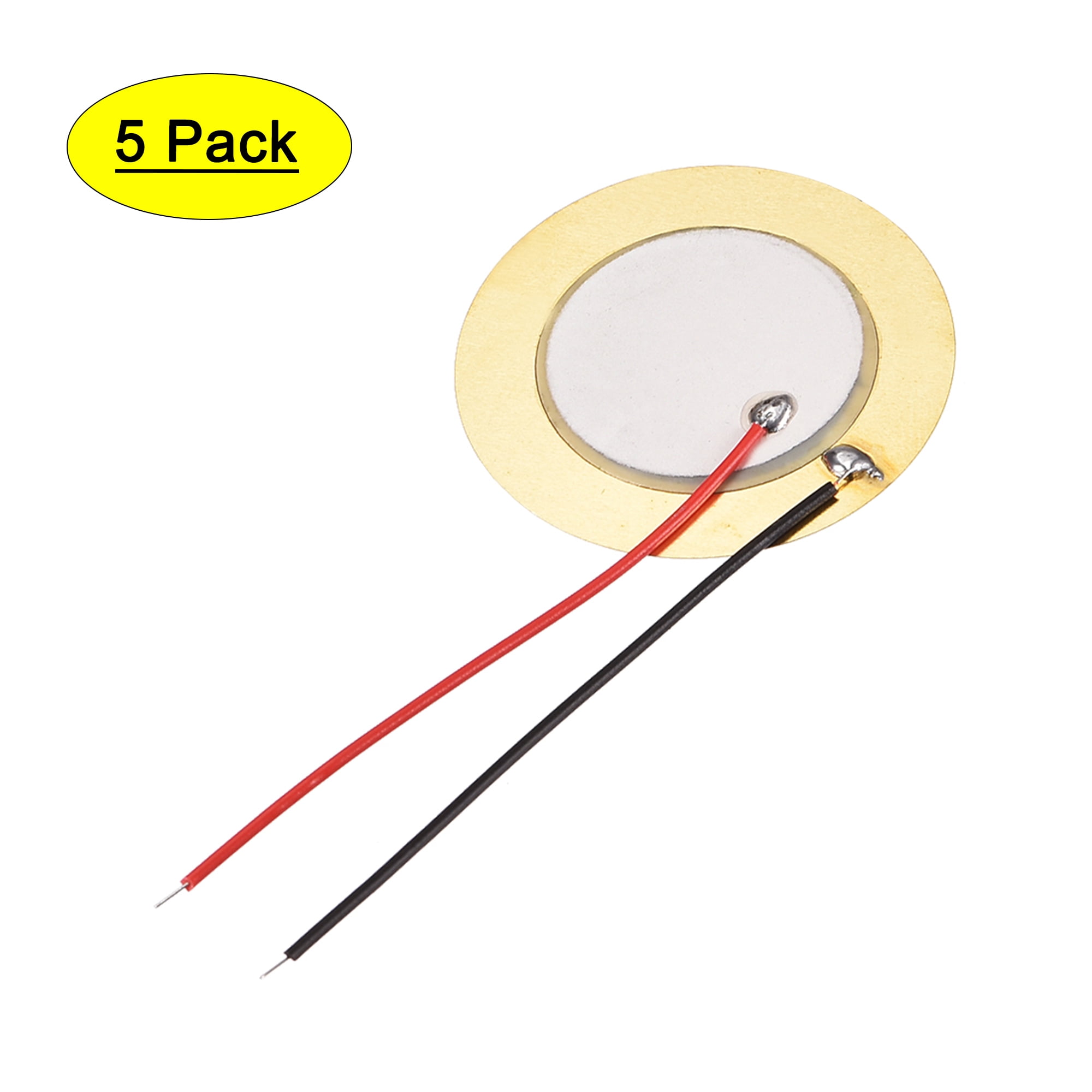 Uxcell 1.38''  Acoustic Pickup Transducer Microphone Trigger Elements Discs 5 Pack