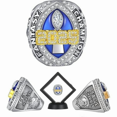 2025 Fantasy Football Championship Ring League Champion Trophy Rings Premium Award for Winner