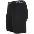 thumbnail image 4 of Gildan Calzoncillos tipo bóxer elásticos de algodón para hombre, paquete múltiple, color negro hollín (paquete de 4) XL, 4 of 5