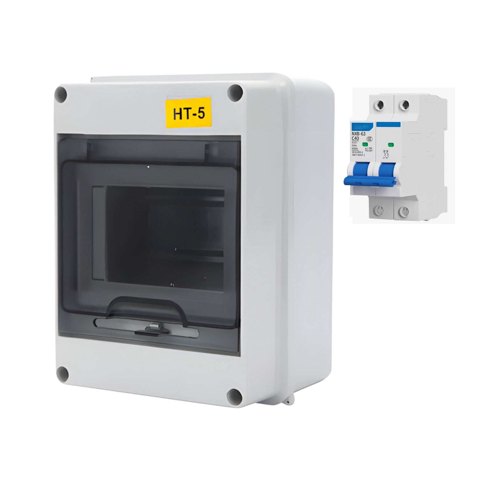 Weather Resistant Plastic Connection Box With Separation Design For Safe Outside And Inside Electrical Installation