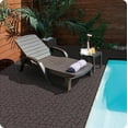 thumbnail image 6 of Prilinex 44 PCS Plastic Deck Tiles Outdoor Interlocking Patio Tiles Waterproof for Backyard Porch, 12"W x 12"L, Dark Gray, 6 of 7