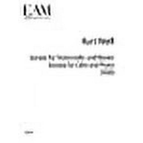 Sonata for Cello and Piano (1920) (Paperback) by Kurt Weill, Wolfgang Rathert, Jurgen Selk