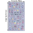 thumbnail image 2 of EGNMCR Spring/Summer Easter Bunny Menu Sweet And Fresh Embossed Nail Stickers Nail Stickers, 2 of 9