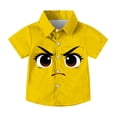 thumbnail image 2 of Sentuca Summer Boys Shirts Short Sleeve Button-down Shirts Casual Beach Graphic Tees for Toddler Clothes Size 2 Years, 2 of 8