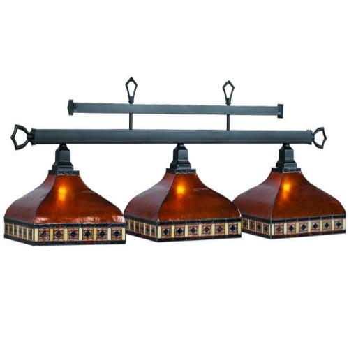 Billiard Lights Tahoe With Amber Mica Shades