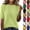#02 Green, variant on Lightweight Soft Tops for Women Waffle Knit Crew Neck Short Sleeve Sweater Shirts Loose Fit Daily Wear Casual Summer Fashion Blouses, #02 Purple, XL