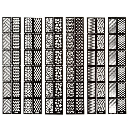 - Maniology (formerly bmc) Quick Cute 6pc Mixed Design Full Sticker Nail Polish Vinyl Stencil Bundle