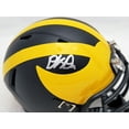 thumbnail image 2 of David Ojabo Autographed Michigan Wolverines Blue Speed Mini Helmet Beckett BAS QR 206133, 2 of 2