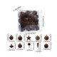 thumbnail image 3 of Juego de 24 bolas navideñas flocadas | Varios estilos y colores | Adornos de árbol de gamuza de 7 cm para el hogar y fiestas, 3 of 5